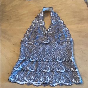 2000s Lace Halter Top